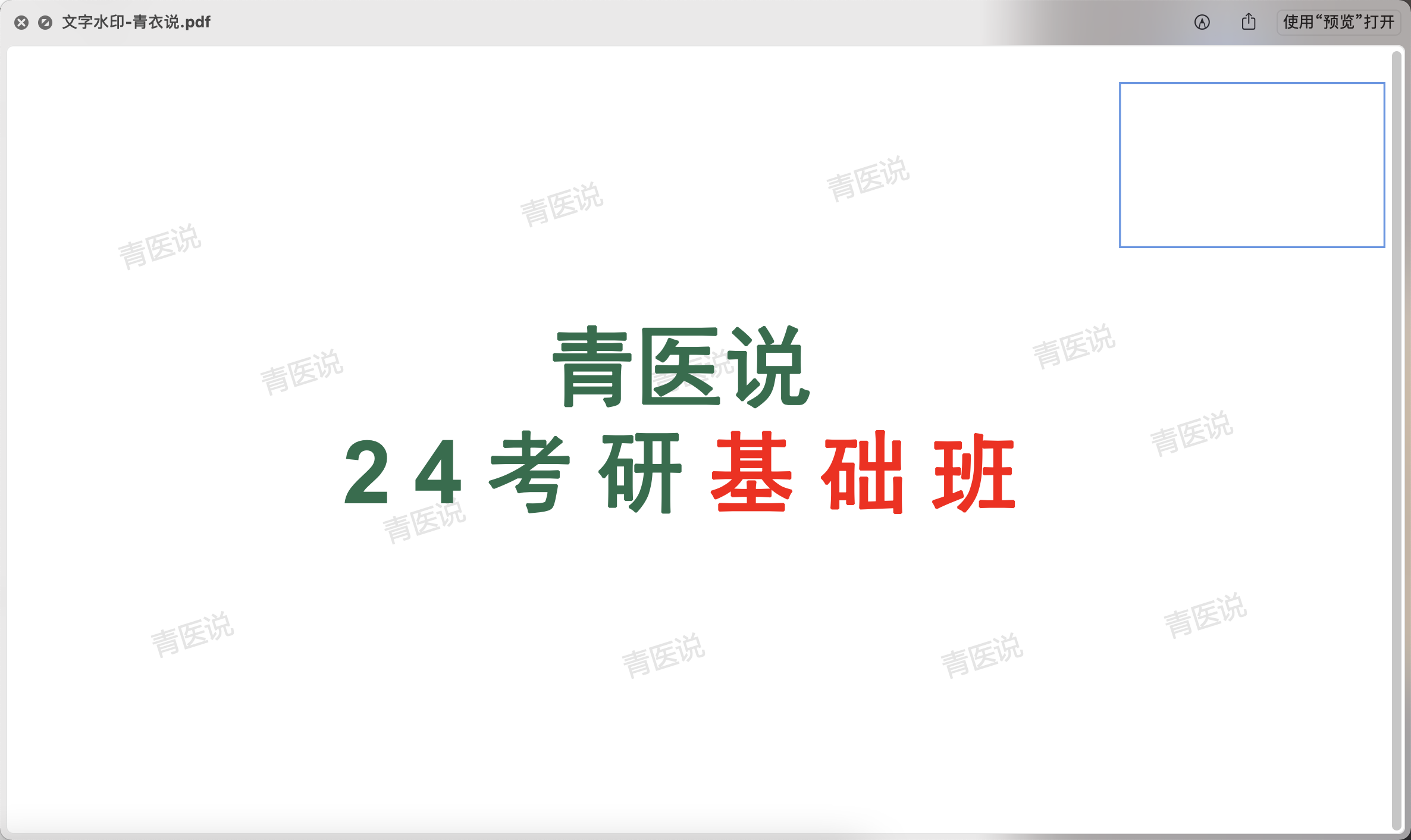 原始文字水印PDF